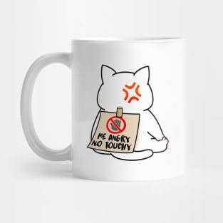 Angry Cat No Touchy Mug